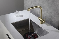 Timo Смеситель для кухни Saona 2346/02FL с выдвижной лейкой – фотография-4